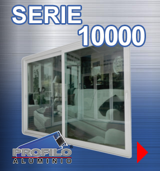 serie 10000 profilo aluminio jalisco mexico ventanas puertas