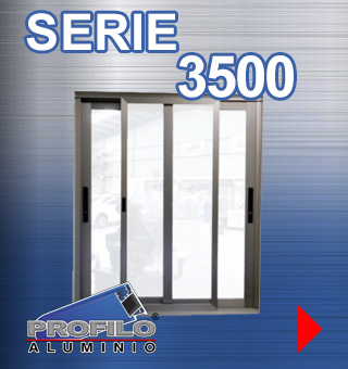 serie 3500 profilo aluminio jalisco mexico ventanas puertas